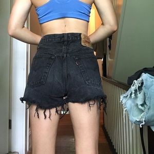 Black Levi’s shorts